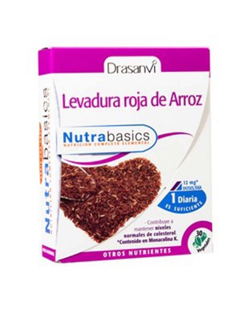 Nutrabasics Levadura Roja de Arroz Drasanvi - 30 cápsulas