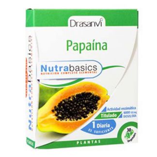 Nutrabasics Papaína Drasanvi - 30 cápsulas