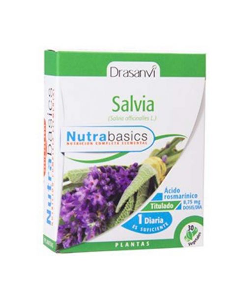 Nutrabasics Salvia Drasanvi - 30 cápsulas