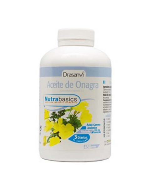 Nutrabasics Aceite de Onagra Drasanvi - 200 perlas