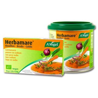 Caldo Vegetal Bajo en Sal Herbamare A.Vogel - 8 cubitos