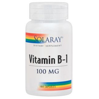 Vitamina B1 100 mg. Solaray - 100 cápsulas