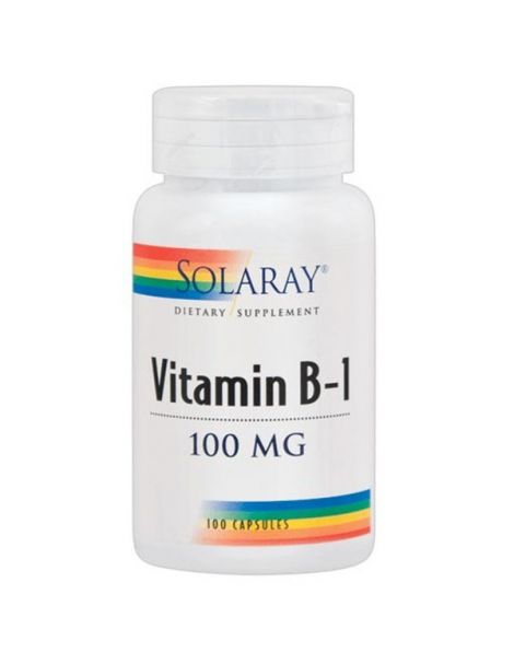 Vitamina B1 100 mg. Solaray - 100 cápsulas