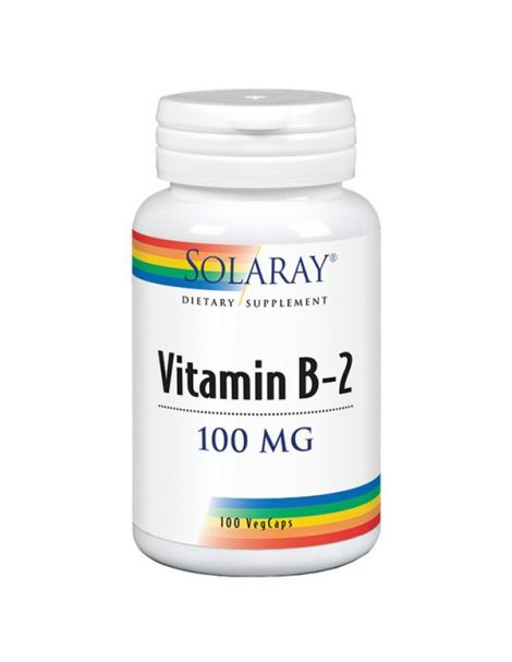 Vitamina B2 100 mg. Solaray - 100 cápsulas