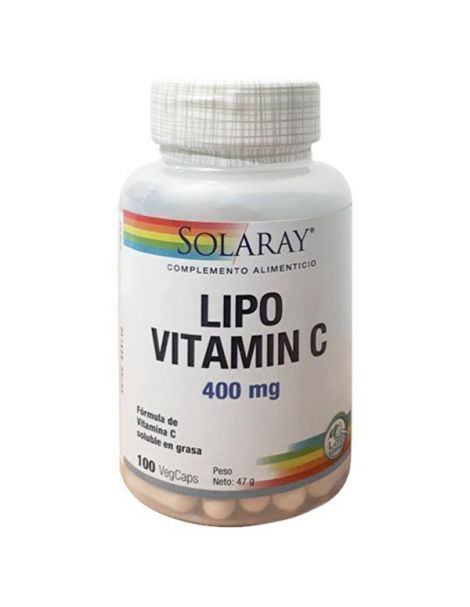 LIPO Vitamina C 500 mg. Solaray - 100 cápsulas