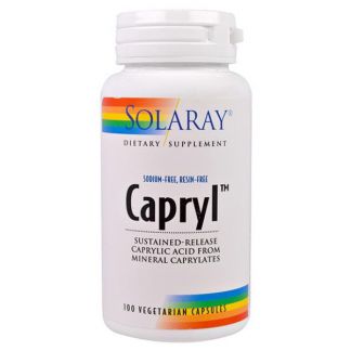 Capryl (Ácido Caprílico) Solaray - 100 cápsulas