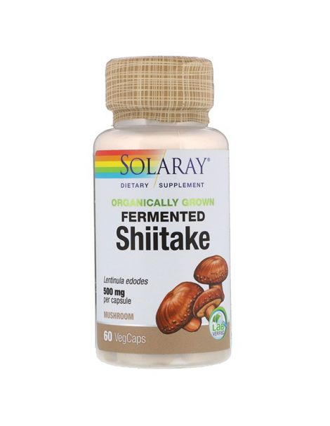 Shiitake Solaray - 60 cápsulas