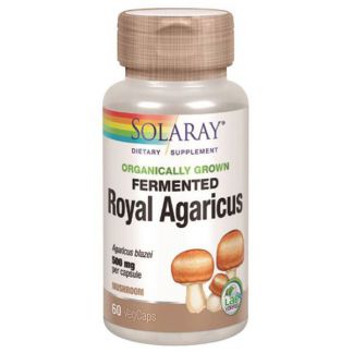 Royal Agaricus (Champiñón del Sol) Solaray - 60 cápsulas
