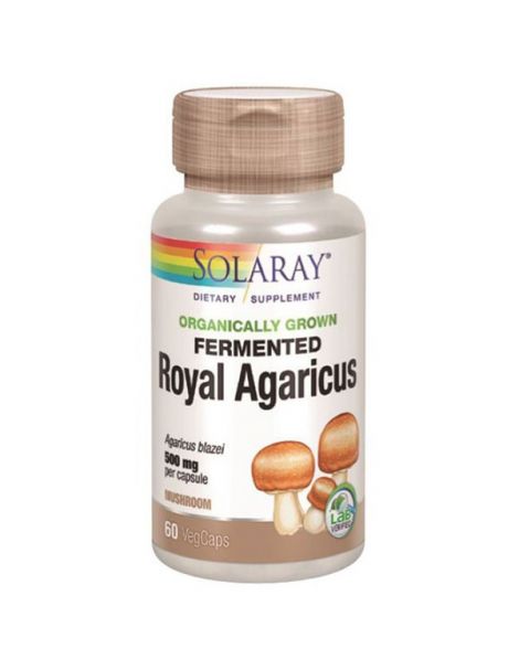 Royal Agaricus (Champiñón del Sol) Solaray - 60 cápsulas