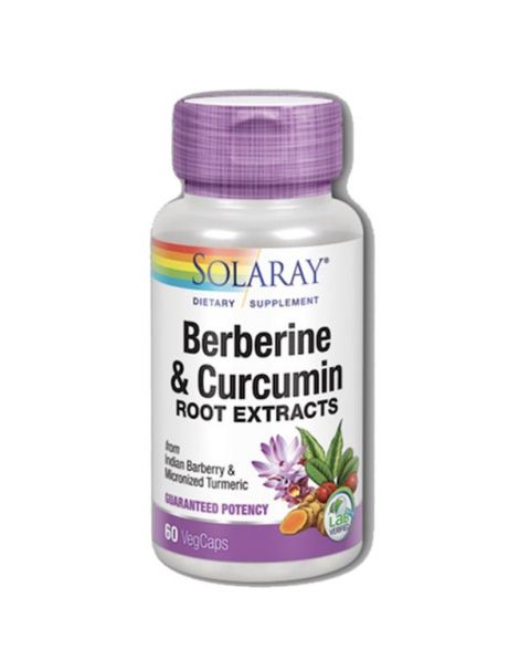 Berberine - Curcumin Solaray - 60 cápsulas