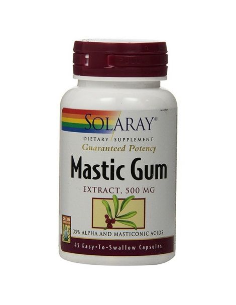 Mastic Gum Solaray - 45 cápsulas