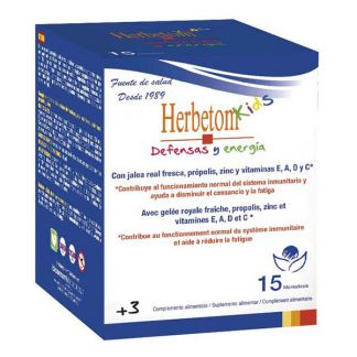 Herbetom Kids Defensas y Energía Bioserum - 15 monodosis