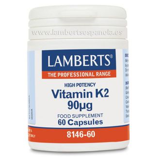 Vitamina K2 90 mcg. Lamberts - 60 cápsulas
