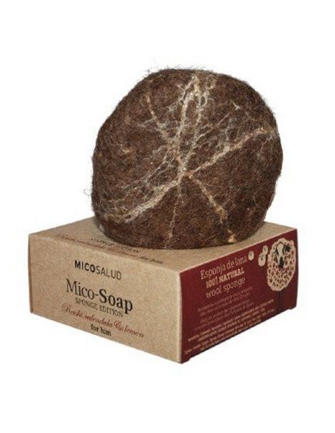 Jabón Mico-Soap Sponge Caléndula y Limón Hifas da Terra - 150 gramos