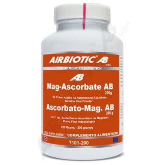 Ascorbato de Magnesio Airbiotic - 200 gramos