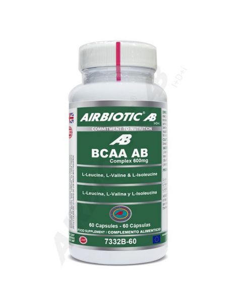 BCAA Complex 600 mg Airbiotic - 60 cápsulas