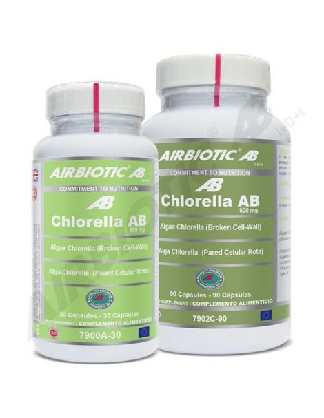 Chlorella AB 600 mg Airbiotic - 30 cápsulas