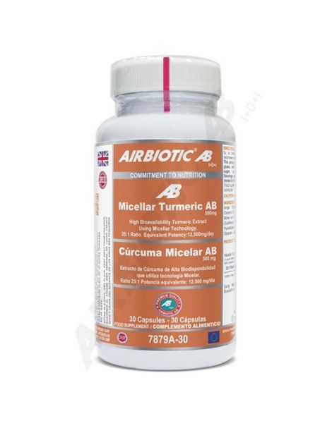 Cúrcuma Micelar Airbiotic - 30 cápsulas
