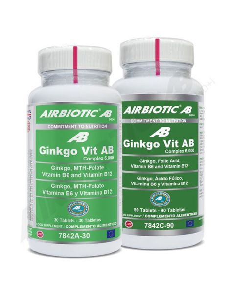 Ginkgo Vit Complex 6000 Airbiotic - 30 comprimidos