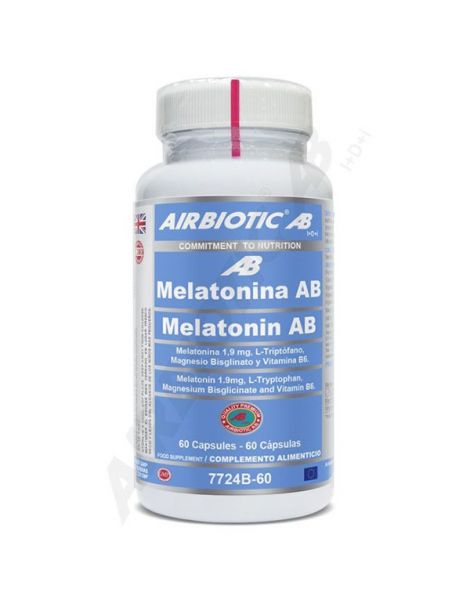 Melatonina AB 1,9 mg Airbiotic - 60 cápsulas