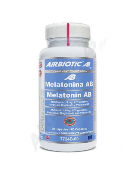 Melatonina AB 1,9 mg Airbiotic - 60 cápsulas