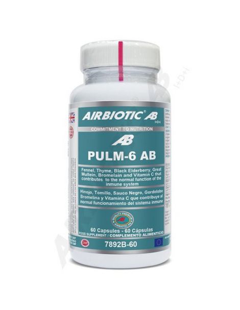 Pulm-6 AB Airbiotic - 60 cápsulas