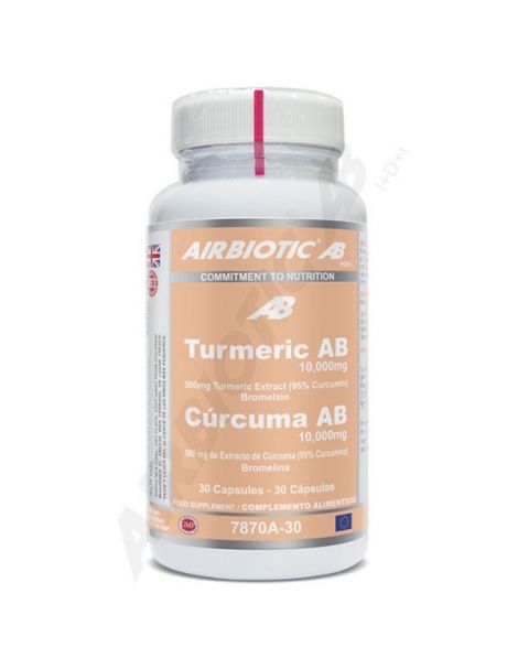 Turmeric (Cúrcuma) Airbiotic - 30 cápsulas