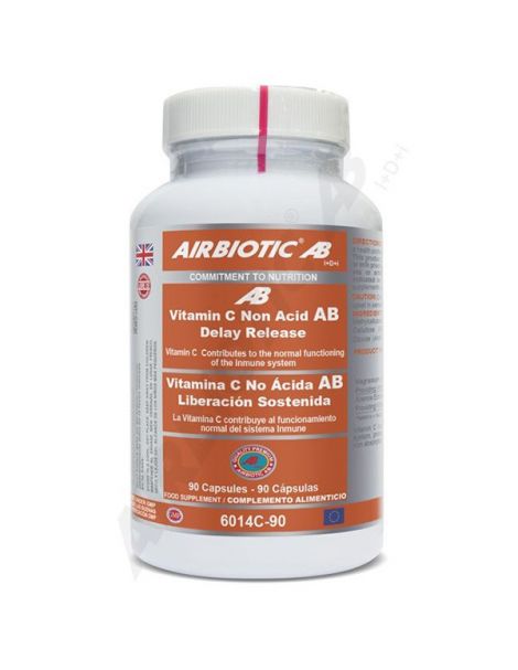 Vitamina C No Ácida de Liberación Sostenida Airbiotic - 90 cápsulas