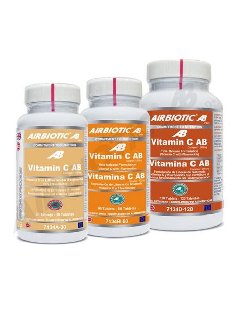 Vitamina C 1000 mg. Liberación Sostenida Airbiotic - 60 comprimidos