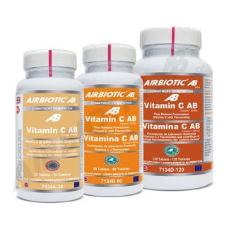 Vitamina C 1000 mg. Liberación Sostenida Airbiotic - 120 comprimidos