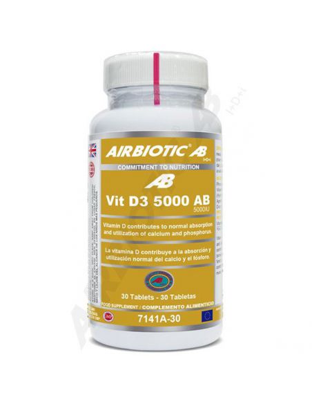 Vitamina D3 5000 UI Airbiotic - 90 comprimidos