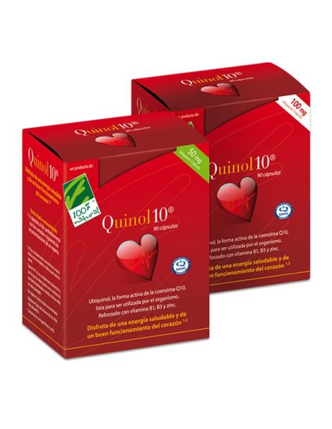 Quinol10 50 mg. Cien por Cien Natural - 60 perlas