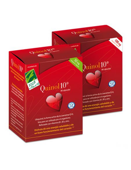 Quinol10 50 mg. Cien por Cien Natural - 60 perlas