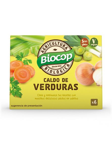 Caldo Vegetal con Sal Biocop - 6 cubitos
