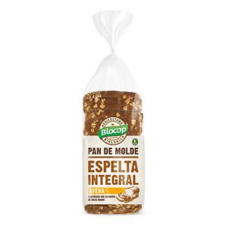 Pan de Molde de Espelta Integral Avena Biocop - 400 gramos