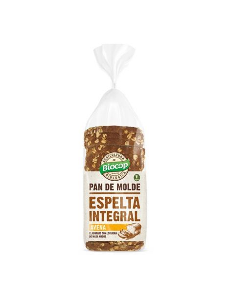 Pan de Molde de Espelta Integral Avena Biocop - 400 gramos