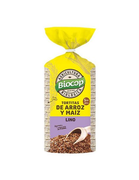 Tortitas de Arroz, Maíz y Lino Biocop - 200 gramos