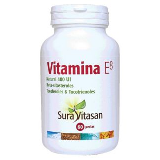 Vitamina E8 Natural 400 UI Sura Vitasan - 60 perlas