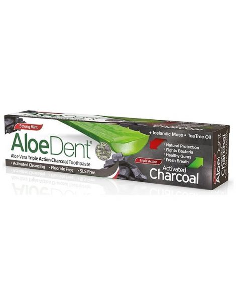 Dentífrico Carbón Activo Aloedent Optima - 100 ml.