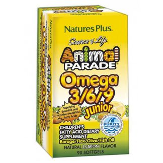 Animal Parade Omega 3/6/9 Nature's Plus - 90 perlas