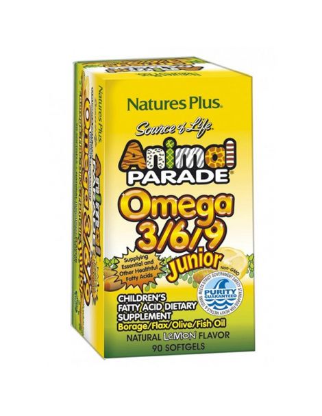 Animal Parade Omega 3/6/9 Nature's Plus - 90 perlas
