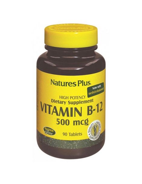 Vitamina B12 500 mcg. Nature's Plus - 90 comprimidos