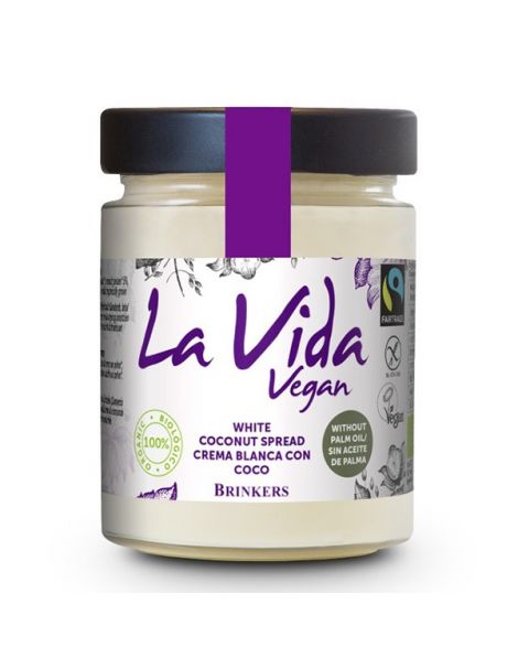 Crema Blanca con Coco La Vida Vegan - 270 gramos