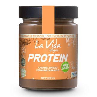 Crema con Proteína de Arroz y Caramelo La Vida Vegan - 270 gramos