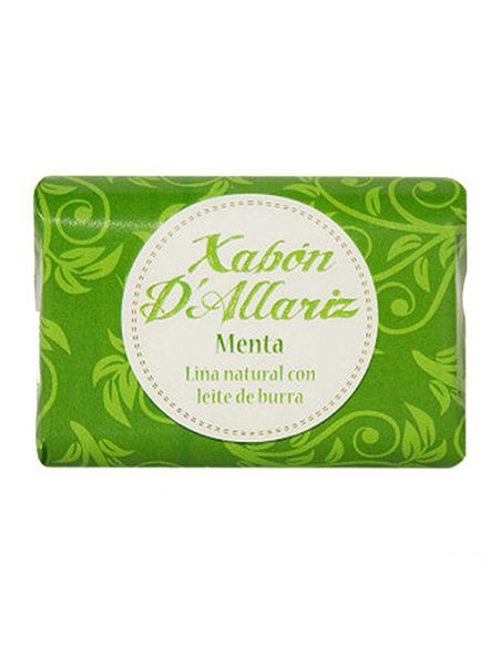 Jabón de Leche de Burra y Karité Menta Xabón D´Allariz - 100 gramos