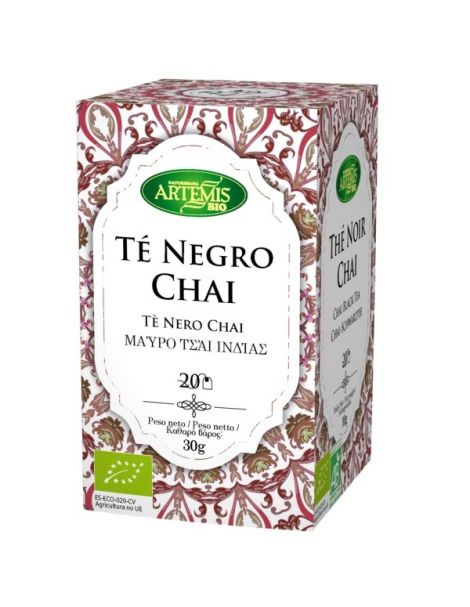 Té Negro Chai Bio Artemis Herbes del Molí - 20 bolsitas