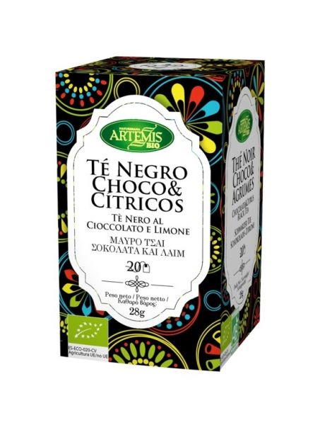 Té Negro Chocolate y Cítricos Bio Artemis Herbes del Molí - 20 bolsitas