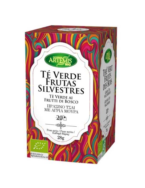 Té Verde con Frutas Silvestres Bio Artemis Herbes del Molí - 20 bolsitas