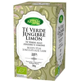 Té Verde Jengibre Limón Bio Artemis Herbes del Molí - 20 bolsitas