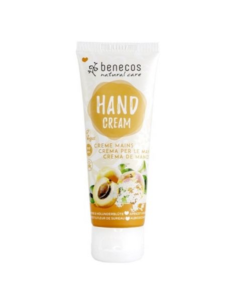 Crema de Manos Albaricoque y Saúco Benecos - 75 ml.